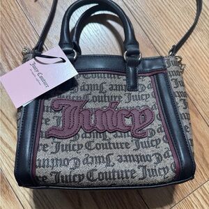 Juicy Couture Black and Tan Satchel